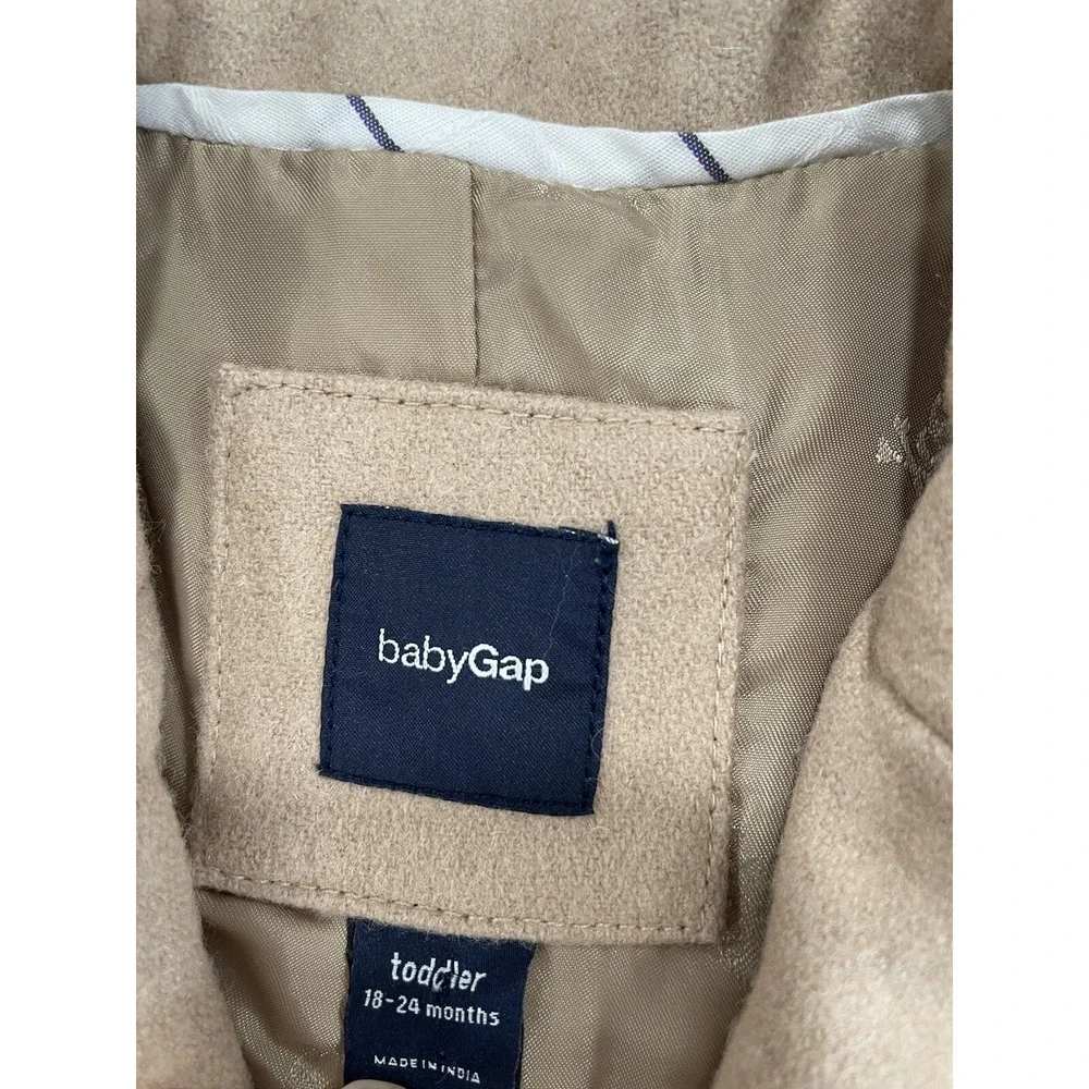 Baby Gap Jacket 18-24 Mos Blazer‎ Camel Tan Wool Blend SI33